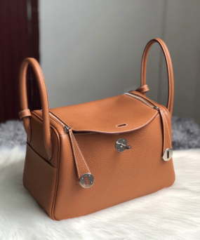 에르메스 린디백26 골드브라운 은장